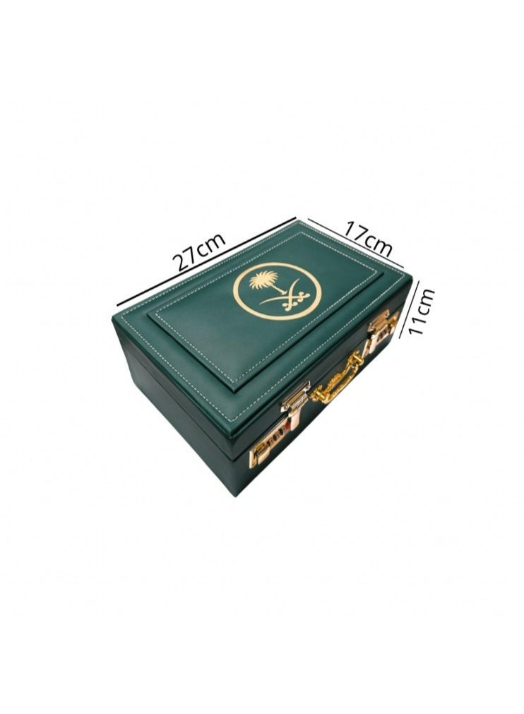 HASD-OUD Quarter Kilo Gift Box with Locks and Saudi Emblem Empty - Image 2